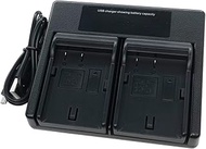 USB Dual Battery Charger for Panasonic Lumix DMW-BLF19 DMW-BLF19E DMW-BLF19PP DMC-GH3 DMC-GH4 DMC-GH