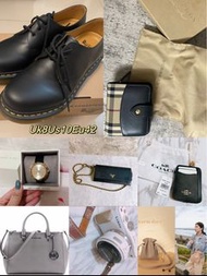 正品 Prada woc/mk斜背包和手錶/Burberry 錢包/coach卡包/馬丁鞋