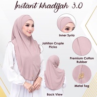 Tudung instant syiria cotton ribbed /Harga termasuk anak tudung