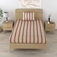 Värde Handloom Single Bedsheet with Pillow Cover 1 | Handmade Cotton Bedsheets for Double Bed | Beds