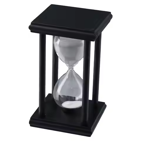 Large Wooden Glass Sand Hourglass Sand Timer 8 Colors Vintage Sandglass Timer 30/60 Minutes Sand Clo