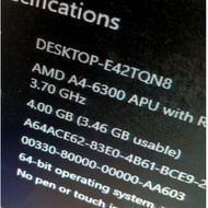 AMD A4 6300 3.7Ghz with HD 8470D