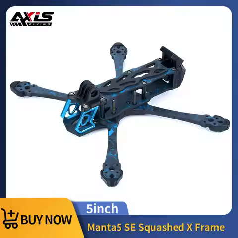 Axisflying Manta5 SE Squashed X FPV Frame Kit 5inch 223mm Wheelbase Support DJI O3 Camera For RC Rac