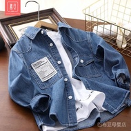 3-14 years Boys Denim Shirt Kids Long-Sleeved Shirt  Kids Casual Jacket Denim Top Boys' Denim Shirt 