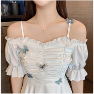 Summer white dress for woman casual dress for civil wedding mini cocktail dress formal puff dress