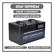 ( FAST DELIVERY) GYNERGY 2000W Portable Power Station Pure Sine Wave 220V Output Emergency Backup Ba