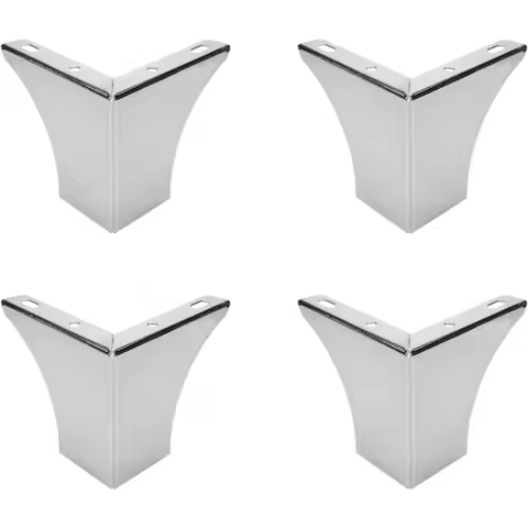Metal Sofa Leg Height Furniture Leg Silver Table Cabinet Cupboard Couch Feet Furniture Feet Replacem