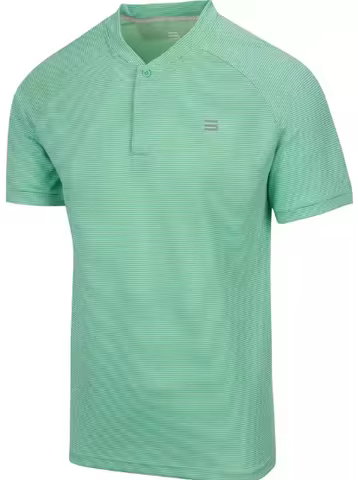 Three Sixty Six Collarless Golf Shirts - Men’s Casual Dry Fit Short Sleeve Polo, Lightweight and Bre