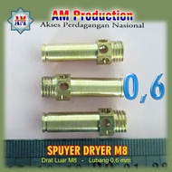 0.6 mm Nozzle Dryer Thread M8 Gas Stove Equipment 0.6 mm Hole