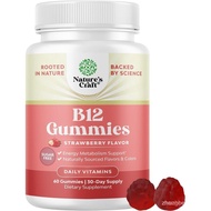 Vitamin B12 Gummies for Adults - Sugar Free Vitamin B12 1000 mcg Chewable Gums for Energy & Mood Sup