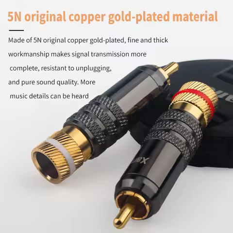 WBT RCA Male Connector WBT-0144 Signal Line RCA Screws Soldering Locking Plug Lotus Head Copper Plug
