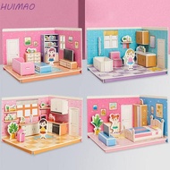 HUIMAO 3D Room Cardboard, Cardboard Model Toys 3D Room Model Puzzle Toys, 3D Stereo Puzzle Kitchen 3