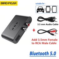 ตัวรับสัญญาณเสียง Bluetooth5.0 U ดิสก์ RCA AUX แจ็คสเตอริโอเพลงอะแดปเตอร์ NFC ไร้สายพร้อมไมโครโฟนสําหรับรถ ลําโพงแฮนด์ฟรี เครื่องขยายเสียง