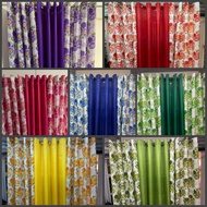 Floral/Flower Design Ring Curtain Geena Cloth 5ft 6ft and 7ft sold per piece