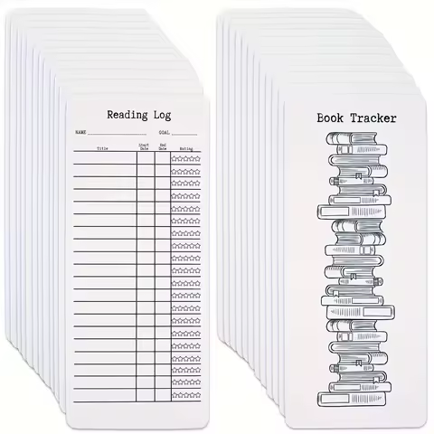 20/50/100 Pcs Reading List Bookmark, Blank Bookmarks Book Accessories DIY Bookmarks for DIY Art Proj