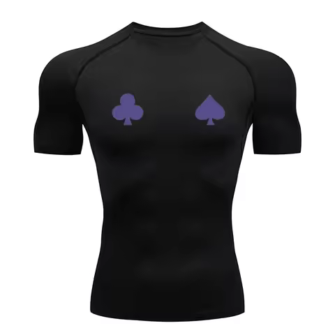 Graphic Athletic Quick Dry Tshirts for Men Gym Workout Running Compression Shirts Undershirts Basela