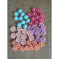 RM4.50/50 pieces : TF-401 - Resin - Bunga - Flower - 1.3 cm to 1.5 cm