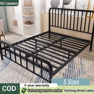 Bed Frame Metal Bed Frame Sturdy King Queen Size Bed Frame Double/Single Bed Iron Art Bed Frames