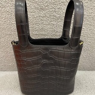愛馬仕 Hermès Picotin 14 Micro 菜籃子 黑色  金扣｜全新｜Z刻