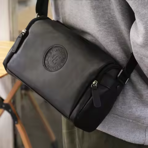 Roadfisher PU Leather Camera Bag Protect Shoulder Case Cover Insert For Samsung Ricoh GR3 GR3X Canon