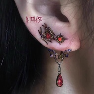 1SET/2pc Alteclipse Bloody Bat Spider Set Earrings / E50 Vintage Retro Gothic Fashion Style Earrings