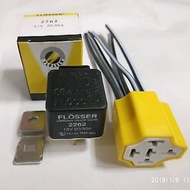 RELAY FLOSSER 2262 12V 20/ 30A LEGS 5 RELAY BREAKER 87a + SOCKET RELAY CERAMIC 5 CABLES