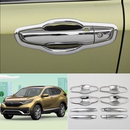 Door Handle + Bowl Cover Fits For Honda CRV CR-V 2017-2020 Chrome