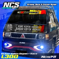 Stiker Decal Satu Set Kabin Depan+Kaca Depan All Pick Up L300FuturaCarry Bisa Request Gambar