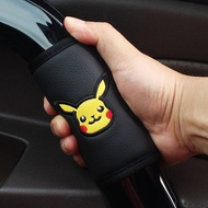 Cartoon Pikachu Car Door Handle Cover Cute Pokonyan Car Interior Door Handle Protective Casing Car Ceiling Gloves Car Interior TsX0