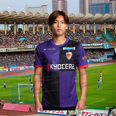 Japan Football New Arrivals Men's Summer Football J-League Team Kyoto Sanga 25/26 Jersey Kits Adult/