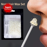 25g/50g Nose Wax Kit For Nose Hair Removal Wax Set Paper Free Nose Hair Wax Beans Cleaning Wax T6f2