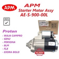 (100% ORIGINAL) APM Starter Motor AE-S-900-00L Proton BLM Waja Campro Exora Bold Persona Gen 2 AE S 