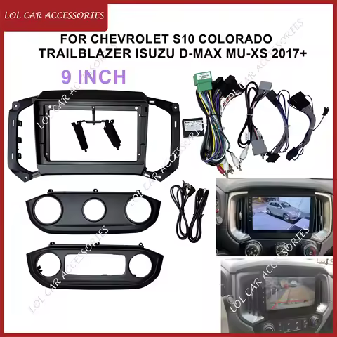 For CHEVROLET S10 Colorado Trailblazer ISUZU D-MAX MU-XS Car Stereo Radio Android MP5 Player Fascia 