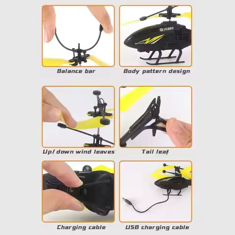 Watch Wrist Remote Control Aircraft Hand Controlled Flying Helicopter Induction Helicopter Rechargea
