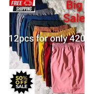 Taslan shorts unisex men and women 12pcs for 420