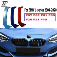 3pcs ABS For BMW F20 F21 F40 Series 1 E87 E82 E81 E88 Car Racing Grille Strip Trim Clip M Power Perf