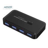 USB 3.0 KVM Switcher  KVM Hub Docking Station 2 Computer Share Printer Keyboard Laptop PC Desktop Ac