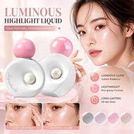 Small Light Bulb Glow Highlighter Liquid Blush Invisible Contouring Pearlescent And Clear Make G9c1