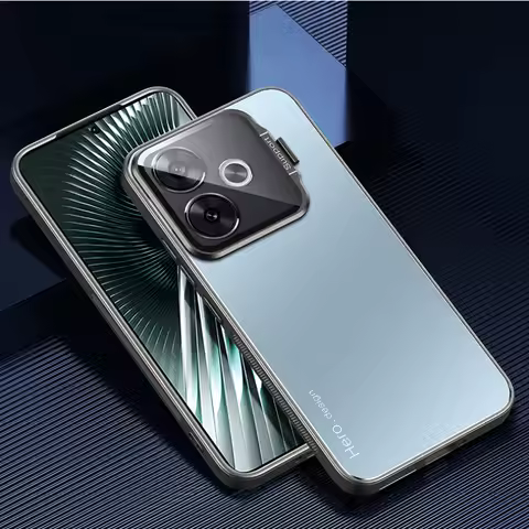 Phone Case for Realme GT 6 T NEO 6 SE Metal Lens Camera Holder Stand Case for Realme GT6 6T NEO6SE S