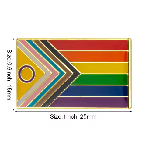 Intersex Progress Pride Flag Metal Lapel Pin Flag Pin Badge