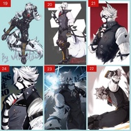 Posters von lycaon zenless zone zero 3 different a4 brothers / pictures of von lycaon zenless zone z