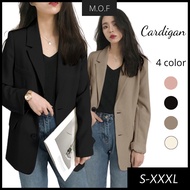 Women Casual Long Sleeve Blazer Collar Turn Down Sweater Women Outerwear MFLC002