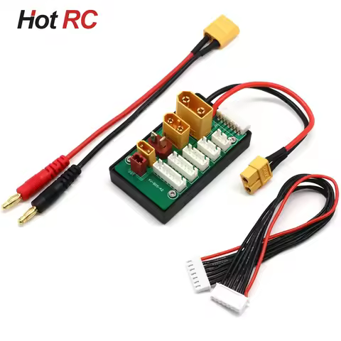 XT30 XT60 XT90 JST T Connector Lipo Battery Charger Board 2-6S Charging Board for Imax B6 B6AC IDST 