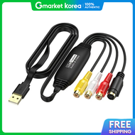 Coms | USB 2.0 Video Converter 3Rca Capture Card Camcorder Laptop Pc Video Editor Capture Board
