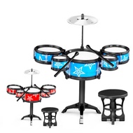 Jazz drum set mini-percussion drum set children's intellectual toys Jazz five drum instruments to cultivate a sense of music.