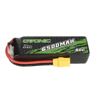 OVONIC lipo Battery 80C 6500mah 3S 11.1V hardcase with XT90 Plug for Arrma Rc car Battery