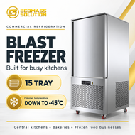 Ecomass Solution Commercial Blast Freezer 15 Tray Down to -45°C Stainless Steel