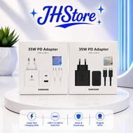 Charger 35W PD Adapter Samsung USB-C + USB-A with Type-C to Type-C Cable