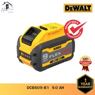 DEWALT Flexvolt Battery 60/20 Volt 9 Ah Model DCB609-B1 1 Year Warranty