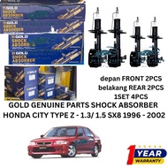 HONDA CITY TYPE Z - 1.3/ 1.5 SX8 1996 - 2002 GENUINE GOLD SHOCK ABSORBER (depan FRONT / belakang REA